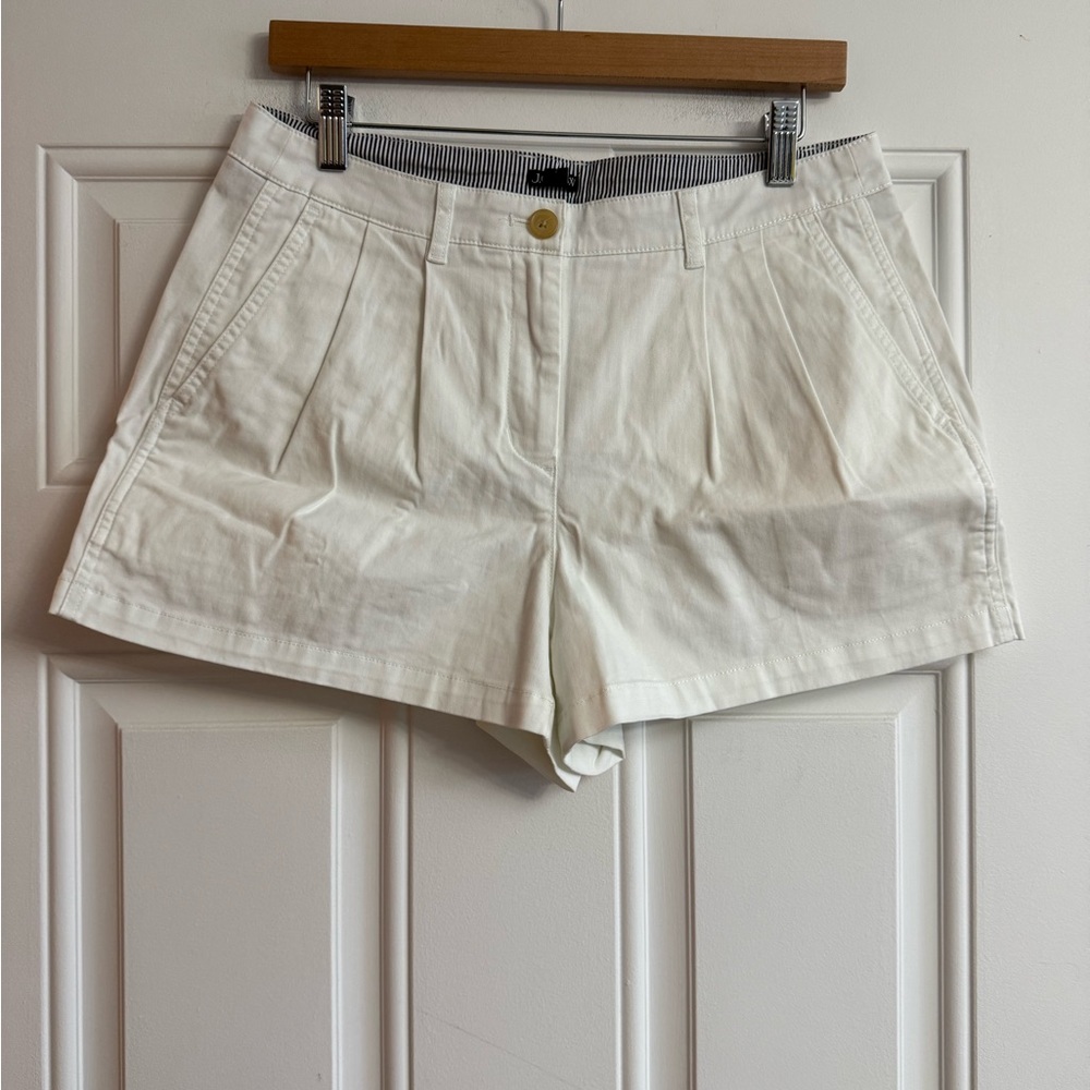 J. Crew 3" pleated heritage chino short Size 6 NWOT - Picture 3 of 8